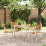  Vrtna stolica 4 pcs Prirodna nafta Čvrsto teak drvo | shoptok.hr