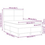  Postelja s podjemom z vzmetnico svetlo zeleno sivo 140x200 cm kordurojska tkanina, (22083517) | Shoptok.si