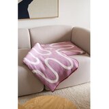 noo.ma Rožnata odeja 150x200 cm Swirl – | Shoptok.si