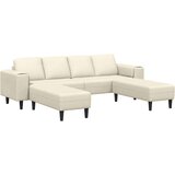  Kavč z blazino krema 250 x 188 x 76 cm Žametna tkanina, (5000137925) | Shoptok.si