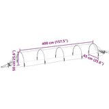  Mrežasti tuneli 4 kom 1 5 x 5 m od stakloplastike i PP-a | shoptok.hr