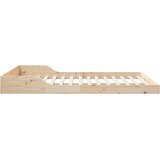  Krevetna konstrukcija Smeđa 140 x 220 cm Čvrsto borovo drvo | shoptok.hr