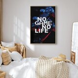  Slika - No Game No Life (1 Part) Vertical 80x120 U prirodnom drvenom okviru | shoptok.hr