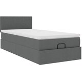  Otomanski krevet s madracem i LED tamnosivi 80x200cm tkanina | shoptok.hr