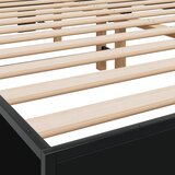  Okvir za krevet crni 150x200 cm konstruirano drvo i metal | shoptok.hr