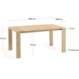 Kave Home Vrtna miza 100x200 cm Victoire – | Shoptok.si