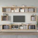  6-dijelni set TV ormarića boja hrasta sonome konstruirano drvo | shoptok.hr