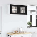 vidaXL zidni kuhinjski ormarić s policom 2 pcs crna 40 x 31 x 40 cm | shoptok.hr