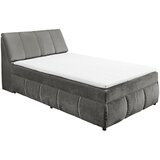 MID.YOU POSTELJA Z VZMETNICO 120 cm x 200 cm , tekstil, leseni material barve grafita | Shoptok.si