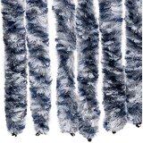  Zastor protiv insekata plavo-bijelo-srebrni 100 x 220 cm šenil | shoptok.hr