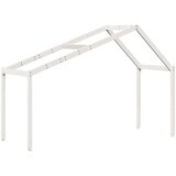vidaXL Visoki krevet s krovom bijeli 75 x 190 cm od masivne borovine | shoptok.hr