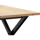  Stolić za kavu X-oblika 60x60x40 cm borovina i čelik | shoptok.hr