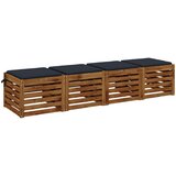  Jastučići za sjedenje SOEST 4 kom. 100% poliester Tamno plava | shoptok.hr