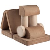 Wigiwama Smeđi dječji kauč od samta 132 cm Settee – | shoptok.hr