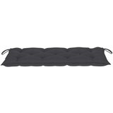  Zložljiva vrtna klop z blazino 118 cm bambus, (20803982) | Shoptok.si