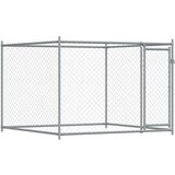  Kavez za pse s vratima sivi 10x2x1 5 m od pocinčanog čelika | shoptok.hr