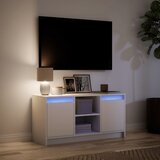 TV ormarić LED bijeli 100 x 34 x 50 cm od konstruiranog drva | Eponuda.com