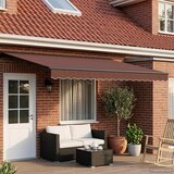  Električna retraktabilna tenda Smeđa i antracit 4 × 3,5 m | shoptok.hr