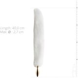 EasyToys Fox NO13 - kovinski analni dildo z lisičjim repom (zlato-bel) | Shoptok.si