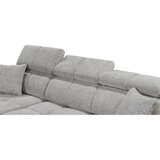 MID.YOU KOTNA SEDEŽNA GARNITURA, šenilja svetlo siva | Shoptok.si