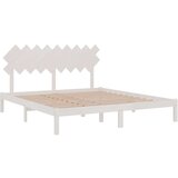  Za krevet bijeli 180x200 cm 6FT bračni od masivnog drva | shoptok.hr