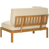  Set sofe s jastukom Bež 133 x 92 x 69 cm Čvrsto drvo akacije | shoptok.hr