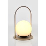 BIZZOTTO Smeđe-siva LED stolna lampa s mogućnosti zatamnjivanja s plastičnim sjenilom (visina 21 cm) Pansy – | shoptok.hr