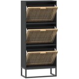 Ormarić za cipele crni 52 x 25 x 120 cm od konstruiranog drva | Eponuda.com