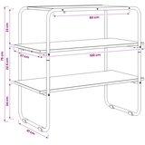  Konzolna stolica Siva Sonoma 100 x 41 x 75 cm Konstruirano drvo | Eponuda.ba