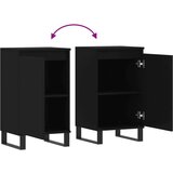 vidaXL Komoda 2 kosa črna 40x35x70 cm inženirski les | Shoptok.si