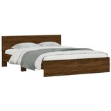  Okvir kreveta s uzglavljem boja hrasta 150x200 cm | shoptok.hr