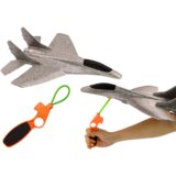  Borbeni avion od stiropora s lanserom iz praćke - sivi | shoptok.hr