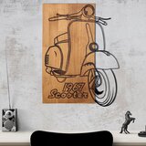 Wallity zidna dekoracija Nostalgic Scooter, 44x59,5cm, Hrast | ePonuda.com