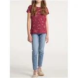 Ragwear Burgundy Girls Patterned T-Shirt Violka - Girls