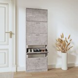 Ormarić za cipele boja betona 59x17x169 cm konstruirano drvo | shoptok.hr