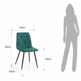 Tomasucci Zeleni jedilni stoli v kompletu 2 ks Mesh – | Shoptok.si