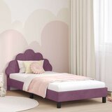  Otroški posteljni okvir z vznožjem Vijolična 80 x 200 cm Žamet, (5000104531) | Shoptok.si