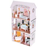 ECO TOYS kućica za lutke Alice – 3 kata, 4 sobe i 9 komada namještaja | shoptok.hr