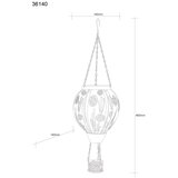 Globo 36140 - Viseća solarna LED dekoracija 12xLED/0,02W/3V IP44 lebdeći balon | Eponuda.com
