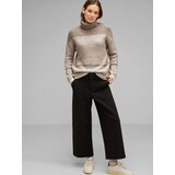 Street One Pulover svetlo rjava / bela | Shoptok.si