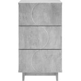  Noćni ormar Betonska siva 33,5 x 34,5 x 60 cm Konstruirano drvo | shoptok.hr