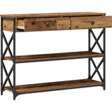  Konzolna stolica s ladicama Staro drvo 100 x 28 x 75 cm | Eponuda.ba