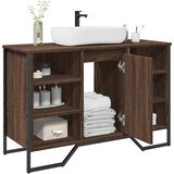 vidaXL Kupaonski ormarić za umivaonik boja hrasta 91x35x60 cm drveni | shoptok.hr