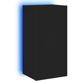  Zidni TV ormarić s LED svjetlima crni 40,5x35x80 cm | shoptok.hr