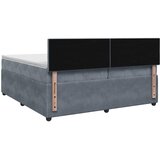  Boxspring krevet s madracem Tamnosiva 200 x 200 cm Baršun | shoptok.hr