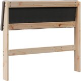  Tapecirani uzglavlje Sivo-smeđa 100 cm Čvrsto borovo drvo | shoptok.hr