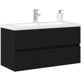  Kupaonski ormarić za sudoper Crni hrast 90 x 39 x 62 cm | Eponuda.ba