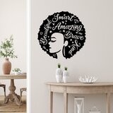 Wallity Zidna dekoracija Woman 1, 70 x 70 cm, Crna | ePonuda.com