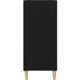 vidaXL Crni hrast Konstruirano drvo, Furnir Srednji | shoptok.hr