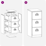 Kabinet za datoteke s ladicama Ružičasta 44 x 50 x 106.5 cm | shoptok.hr